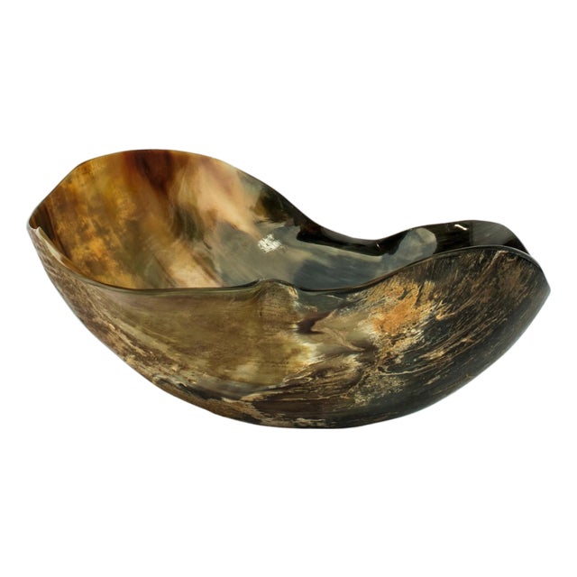 Regina Andrew Black Horn Bowl For Sale
