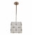 Mid 20th Century Mid Century Frosted Glass Box/Cube Pendant Ceiling Light W/ Nickel Stem For Sale - Image 12 of 12