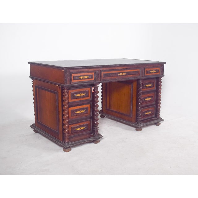 Antique Portuguese Twisted and Shaken Desk For Sale - Image 4 of 16