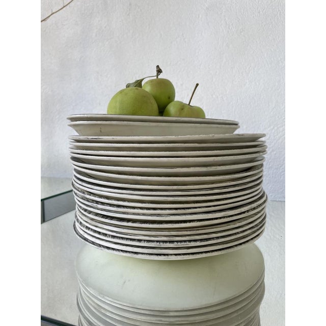 Plates and Dishes Bazas De Salins, 1960, Set of 34 For Sale - Image 9 of 18