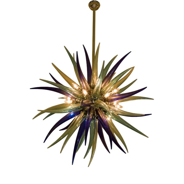 Italian Chandelier by Favola Vetrarti For Sale
