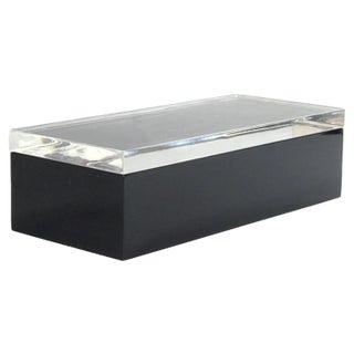 Italian Acrylic Glass Box attributed to Alessandro Albrizzi, 1990s For Sale