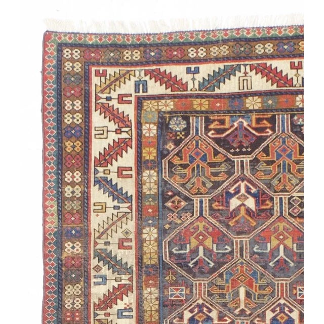 Asian Antique Antique Caucasian Kazak Rug 3’5" X 6’1" For Sale - Image 3 of 11