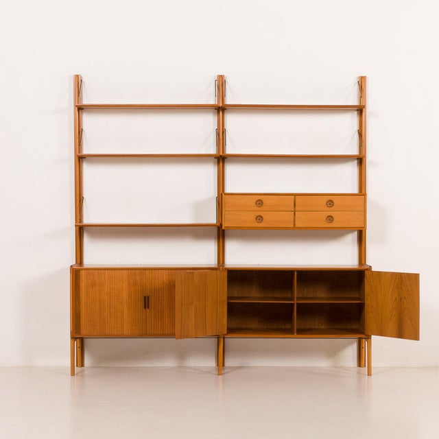 Teak Free Standing Wall Unit by Fredrik A. Kayser for Gustav Bahus, Norway, 1960s For Sale - Image 17 of 18