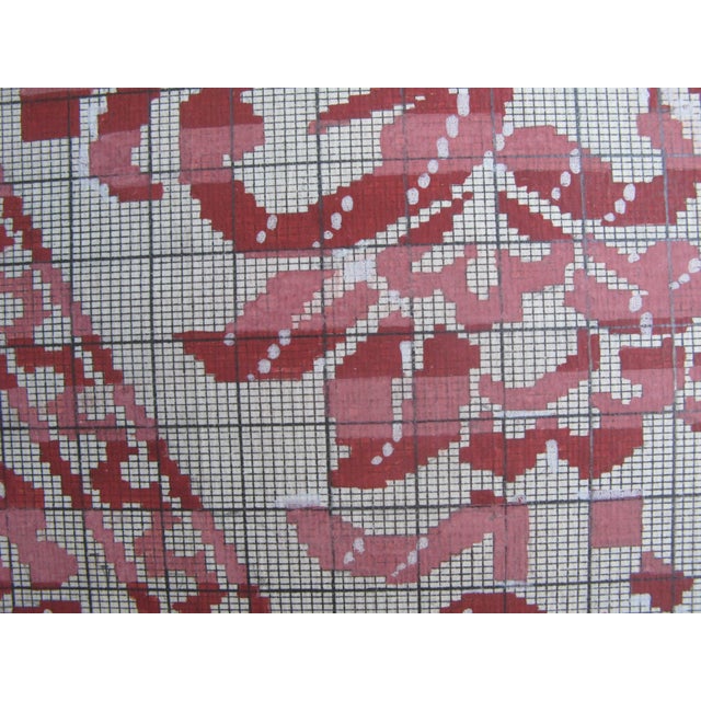 Antique Textile Design on Paper For Sale - Image 4 of 6