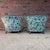 Blue Pair of Late 40s Floral Slipper Chairs in the Style of Gilbert Rhode For Sale - Image 8 of 9