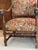 Brick Red Antique Louis XIII Carved Walnut Fauteuils Figural Mask Arms - Pair For Sale - Image 8 of 10