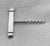 Silver Mid-Century Royal Hickman Danish Modern Silver Plated Copper Corkscrew For Sale - Image 8 of 9