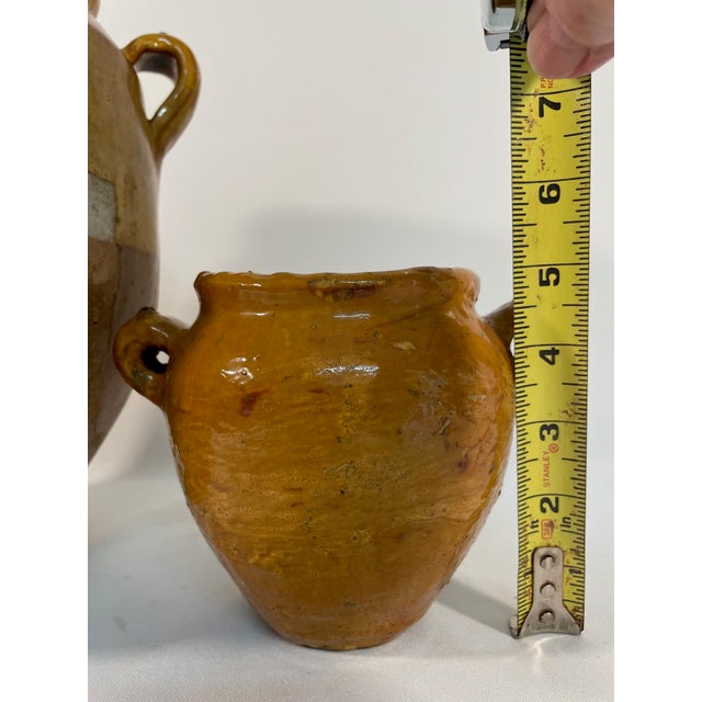 Farmhouse Rare 1890s Petite Glazed Earthenware French Confit Pot or Jar For Sale - Image 3 of 17