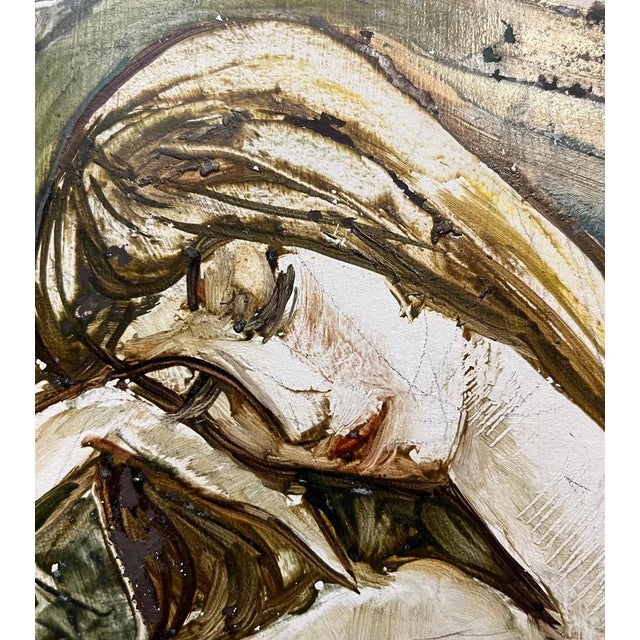 Vivaldo Martini, Eve and the Apple, Oil on Canvas For Sale - Image 9 of 15