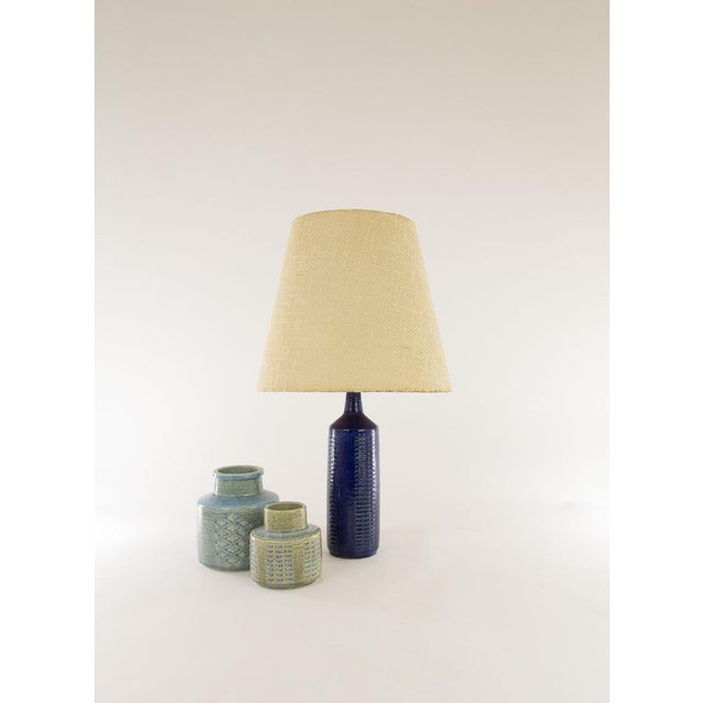 1960s Model DL/27 Blue Table Lamp by Annelise and Per Linnemann-Schmidt for Palshus, 1960s For Sale - Image 5 of 6