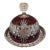 Antique Royal Crystal-Ruby Flash Covered Butter Dish For Sale