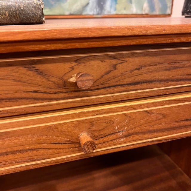 Mid Century Extra Long Teak Credenza For Sale - Image 11 of 12