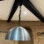 For your consideration, 1960s Stilnovo (attributed) silver demilune aluminum pendant lamp originating from Milan, Italy....