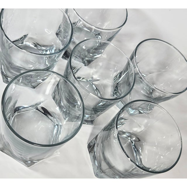 Late 20th Century Twisted Rocks Lowballs- Set of Six For Sale - Image 5 of 11