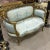 In love with the design. Beautiful sky blue and gold sofa. Design and art combined for you confort. Fully refinished in...