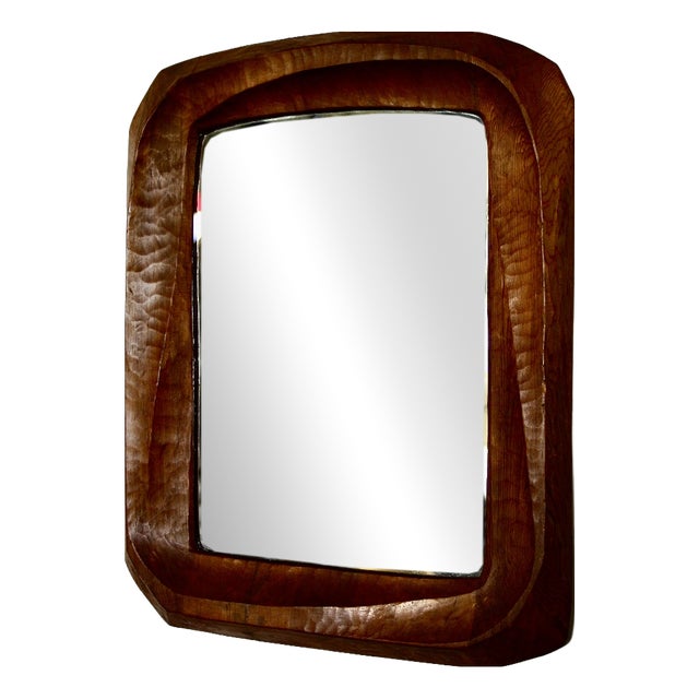 Anthropomorphic Mirror in Fruitwood, 1930 For Sale