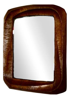 Anthropomorphic Mirror in Fruitwood, 1930