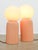 Vintage Italian Table Lamps in Salmon Ceramic and Opaline, Set of 2 For Sale - Image 13 of 16