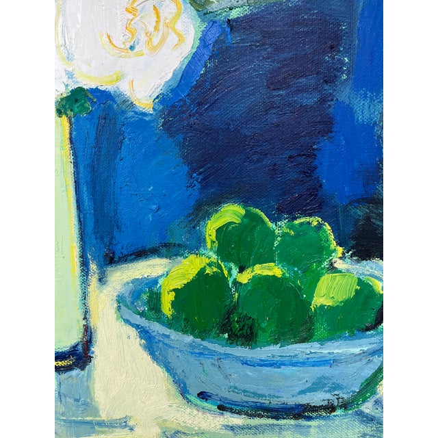 Wood Contemporary Impressionist Floral Oil Painting on Canvas, 48" X 48" For Sale - Image 7 of 11