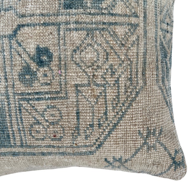 Crafted from an authentic vintage Turkish rug, this one-of-a-kind pillow brings effortless charm and timeless character to...