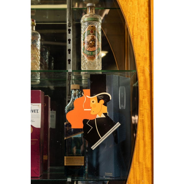 1930s Massive Art Deco Mirrored Display Cabinet For Sale - Image 9 of 11