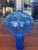 1970s 1970s Blenko Blue Crackle Glass Hummingbird Feeder With Stopper - Rare For Sale - Image 5 of 9