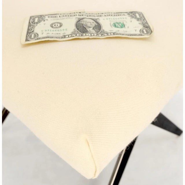 Pair of Smoked Chrome X Shape Square Benches Ottomans Stools For Sale - Image 11 of 13