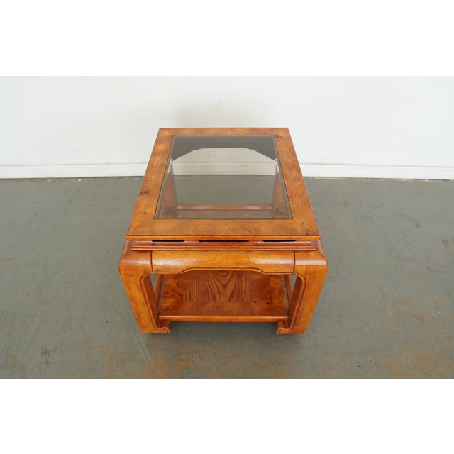 Vintage Century Furniture Burlwood End Table For Sale - Image 11 of 15
