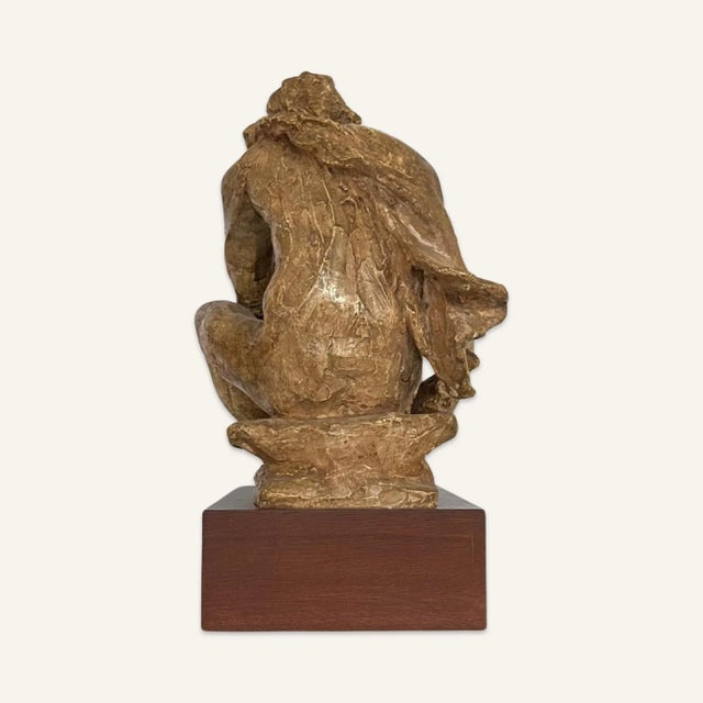 Pierre-Auguste Renoir Pair of Early 20th Century Clay Sculptures Designed by Pierre-Auguste Renoir: “The Little Blacksmith” and “The Washerwoman” For Sale - Image 4 of 10