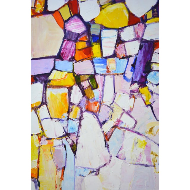 Early 21st Century "Color Maze 2." Modern Abstract Painting For Sale - Image 5 of 10