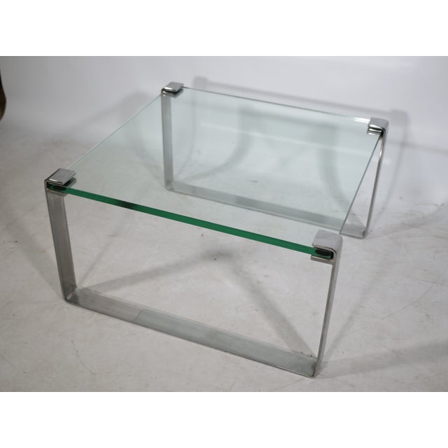 Narrow Glass and Chrome Coffee Table 1022 Klassik by Draenert, 1970s For Sale - Image 10 of 10