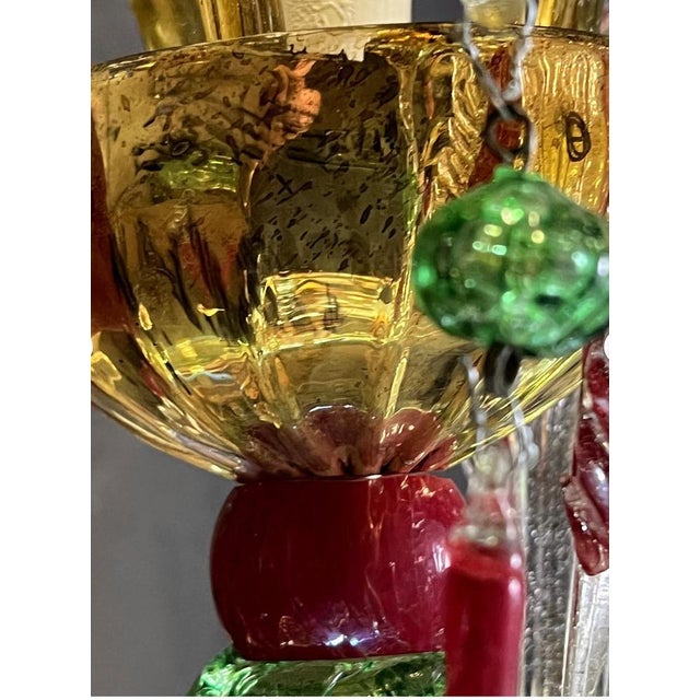 Venetian Rezzonico Chandelier in Murano, 1950s For Sale - Image 10 of 18