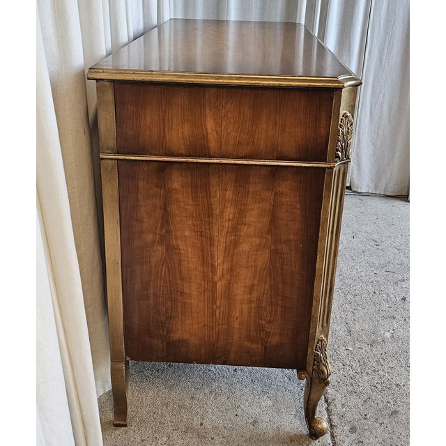 Chestnut French Provencial Dresser, Gilded Wood, Circa 1930's For Sale - Image 8 of 18