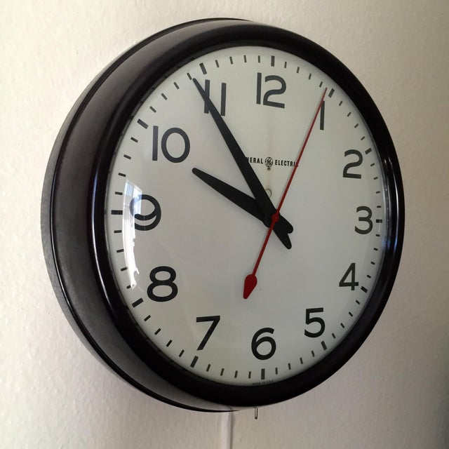 MCM General Electric Second Hand Wall Clock Chairish