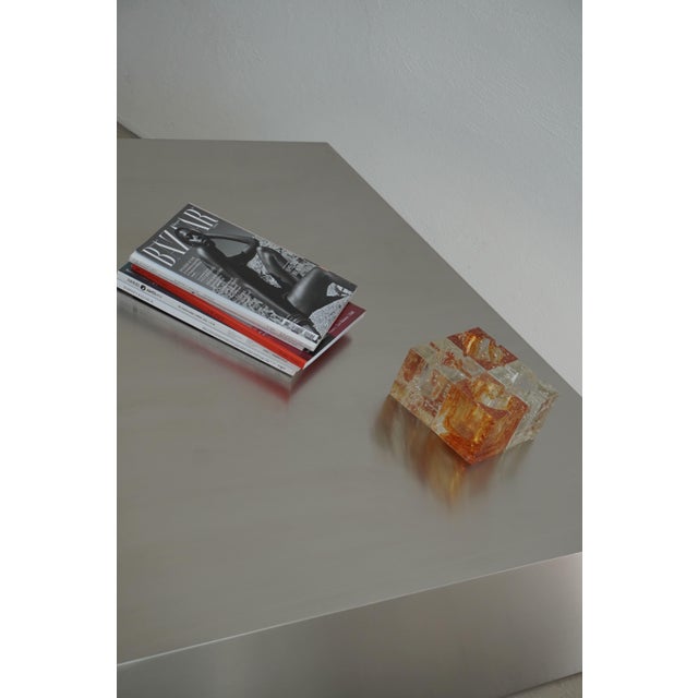 Beautiful Murano glass ashtray, produced by Poliarte, 1970s. This piece is attributed to the mentioned designer/maker. It...