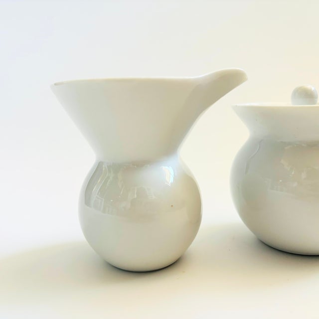 Mid-Century Modern MCM LaGardo Tackett Porcelain Cream and Sugar - Set of 2 For Sale - Image 3 of 9