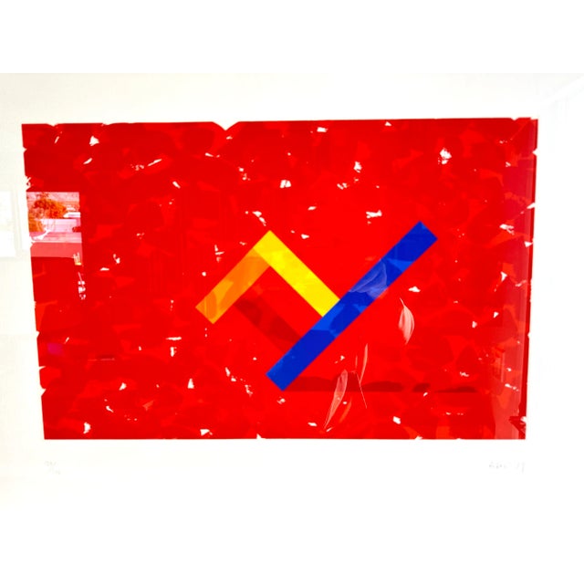 Fabulous Per Arnoldi (B1941) "Red Chair" Silk Screen Lithograph. This is #1 of 3 in the series that I have available at...