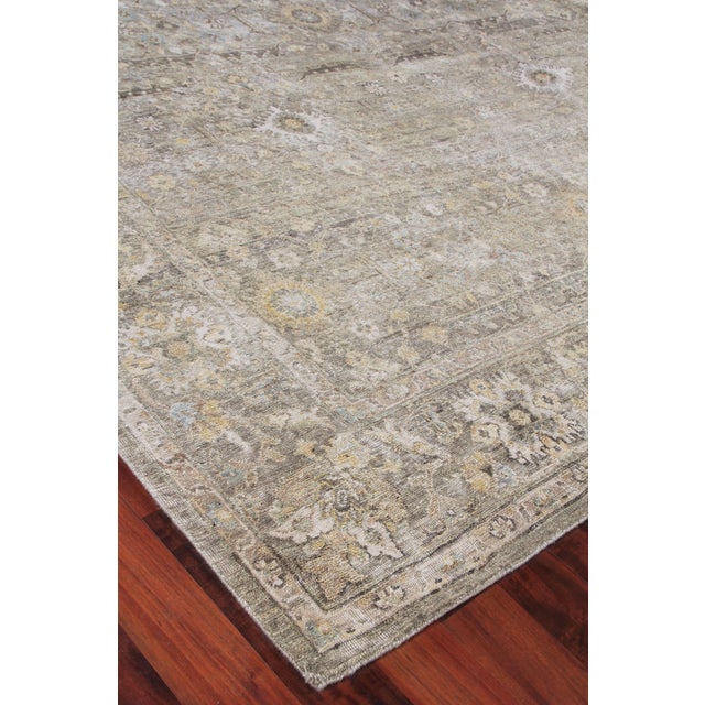 Textile Exquisite Rugs Evie Hand Knotted Wool Gray & Multi - 10'x14' For Sale - Image 7 of 8