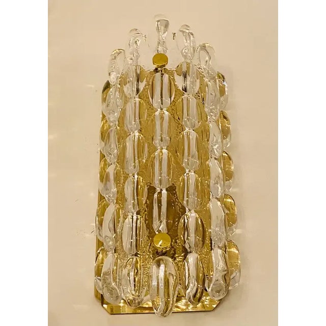 Orrefors Karl Fagerland Orrefors Bubble Crystal Wall Lights Pair For Sale - Image 4 of 9