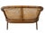 Chinoiserie Faux Bamboo & Caned Barrel Back Settee Loveseat For Sale - Image 9 of 12
