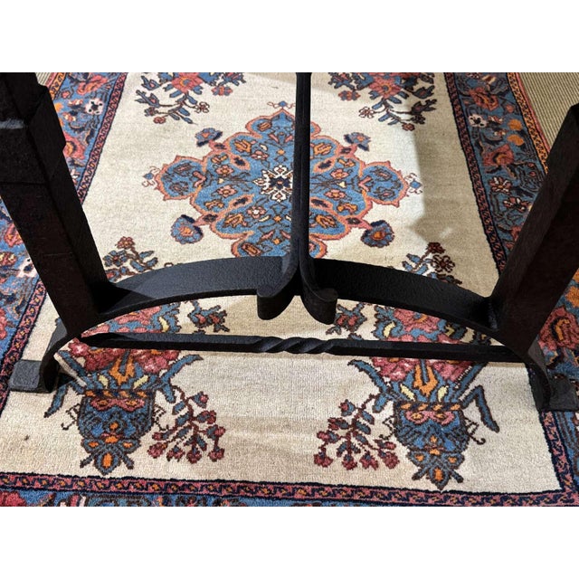 Marble Table with Cast Iron Base For Sale - Image 3 of 18