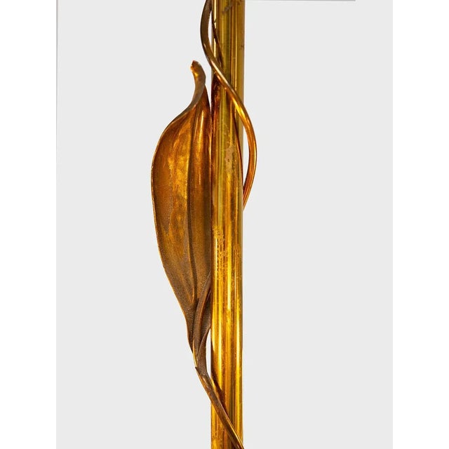 1950s Mid-Century Modern Italian Brass and Metal Pendant Lamp by Angelo Lelii, 1950s For Sale - Image 5 of 9