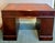 Brown Colonial Manufacturing Leather Top Mahogany Regency Desk For Sale - Image 8 of 10