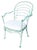 Mid-Century Modern 1950s Restored Teal "Ribcage" Patio/Outdoor Lounge Chair W/ Brass, Set of Two For Sale - Image 3 of 7