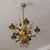 Gold-Plated Tole Wheatsheaf Chandelier by Hans Kögl, 1960s For Sale - Image 10 of 13