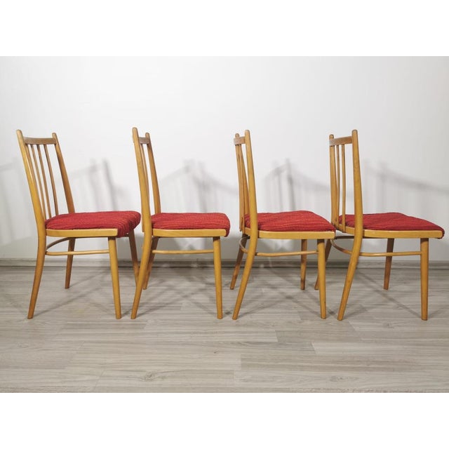 Dining Chairs attributed to Antonín Šuman for Ton, 1960s, Set of 4 For Sale - Image 10 of 18