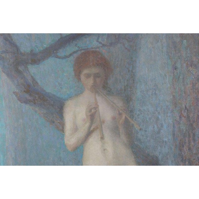 Jules Octave Triquet, French Symbolist of Woodland Nymphs, Nude, Oil on Canvas, Framed For Sale - Image 6 of 8