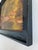 This original vintage oil painting, created around 1930, shows a peaceful forest with a pond and a wooden bridge over the...