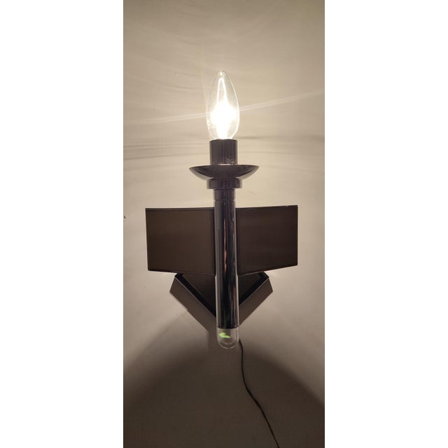 Metal Metal Wall Lamp, Italy, 1970s For Sale - Image 7 of 10